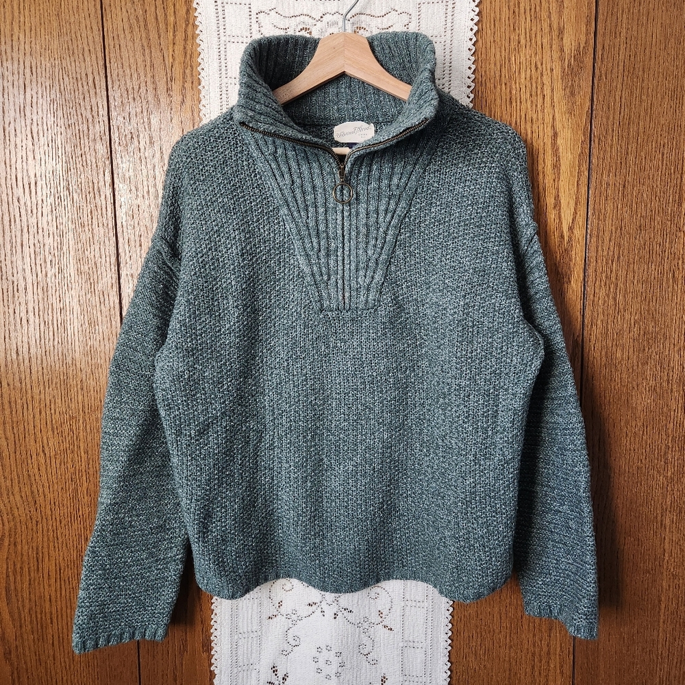 Universal Thread Quarter-Zip Pullover Sweater - image 2